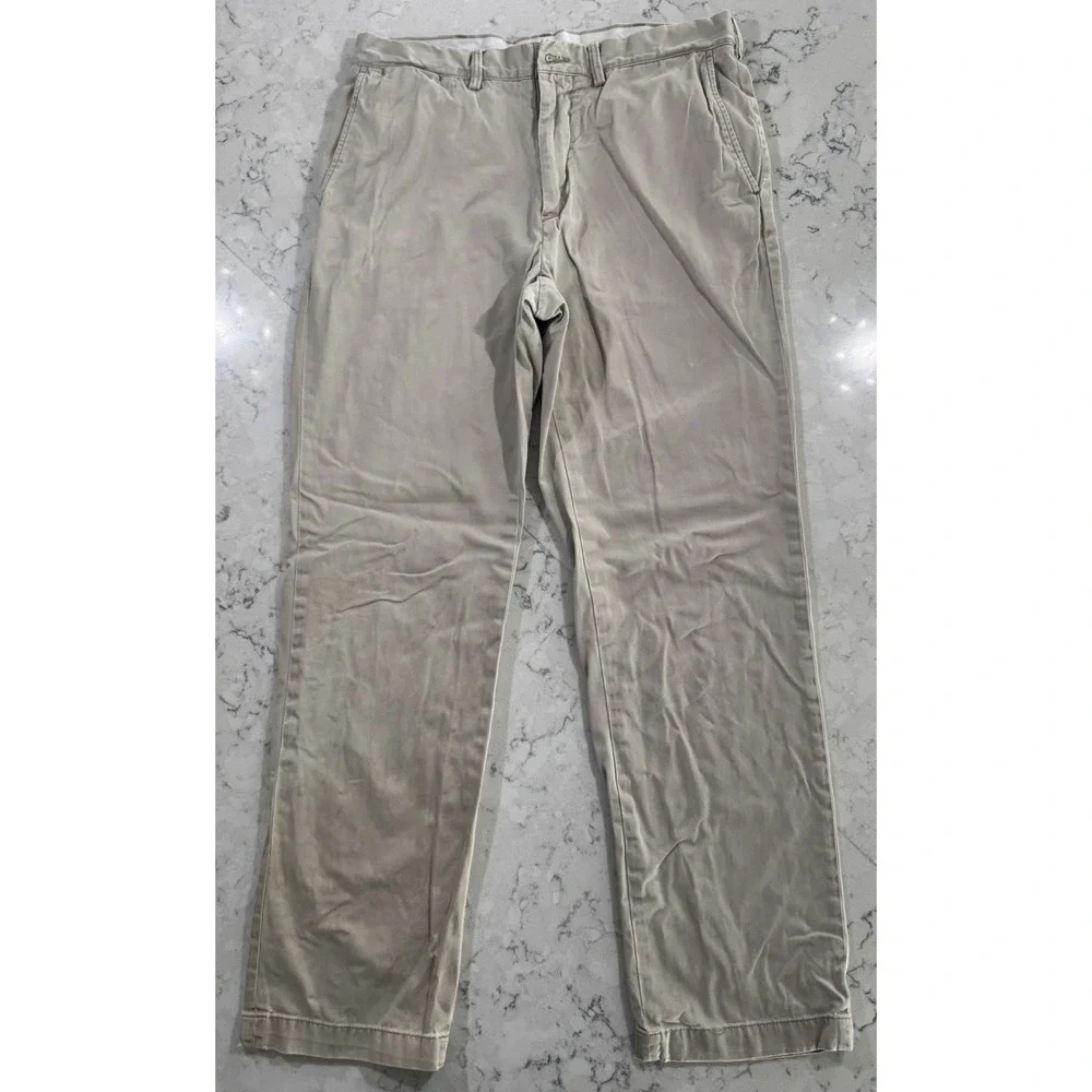 Polo Ralph Lauren Mens 34x32 Khaki Chino Pants Straight Leg Classic Fit Trousers